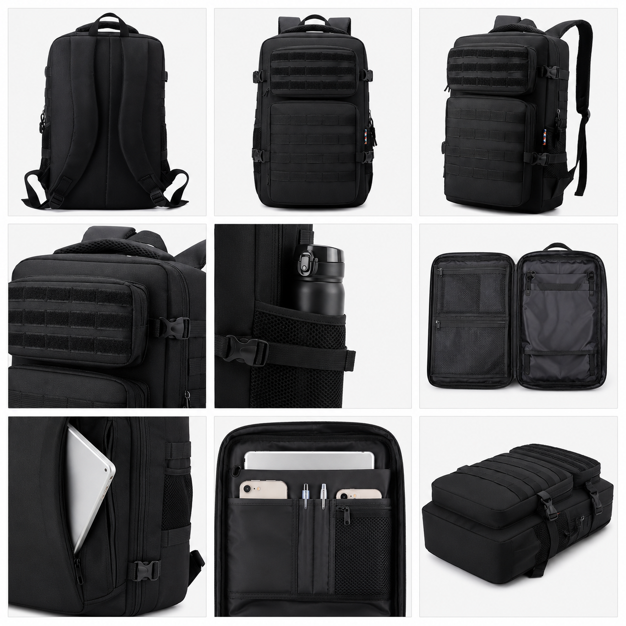 sac a dos voyage avec des poches pour rangement optimise