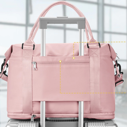 bande arriere sac voyage accroche poignee valise
