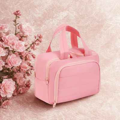 grande trousse de toilette rose format grande
