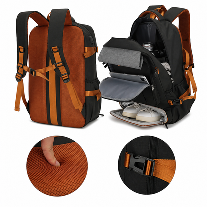 sac à dos de voyage avec systeme anti choc