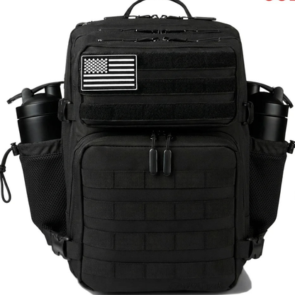sac à dos de voyage noir avec rembourrage dorsal