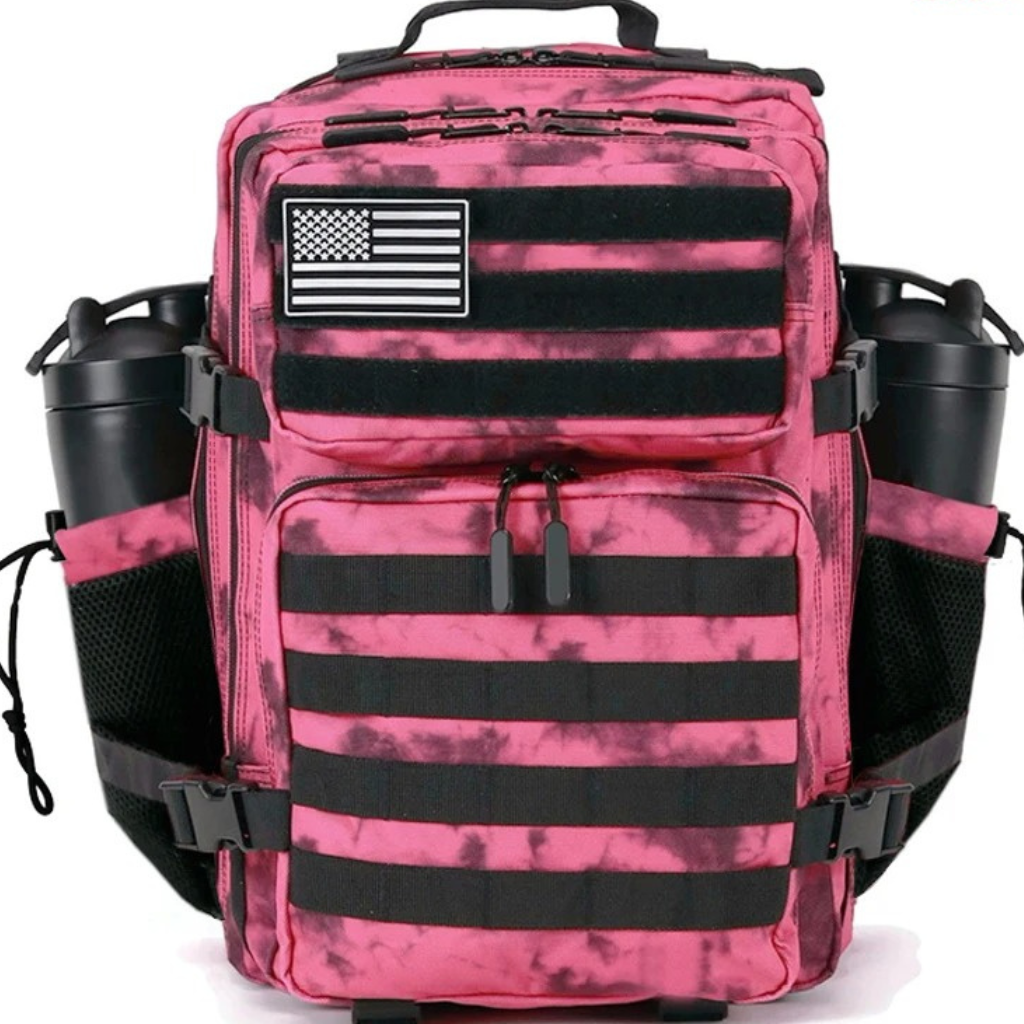 sac à dos de voyage rose polyvalent multi poches