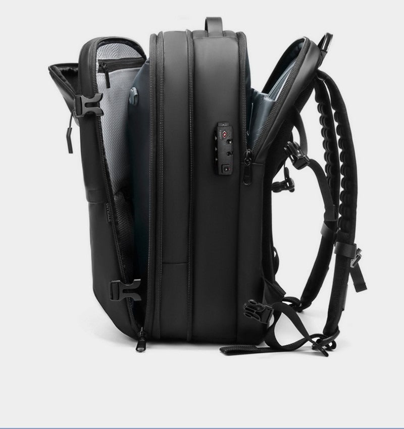 sac à dos femme voyage noir plusieurs poches