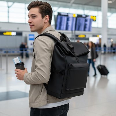 Sac a dos pour voyage avec esthétique épurée
