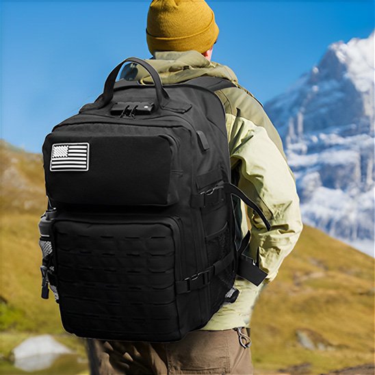 Sac a dos voyage avec multiples compartiments et poches