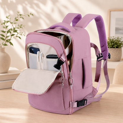 sac à dos voyage femme avec plusieurs compartiment de rangement
