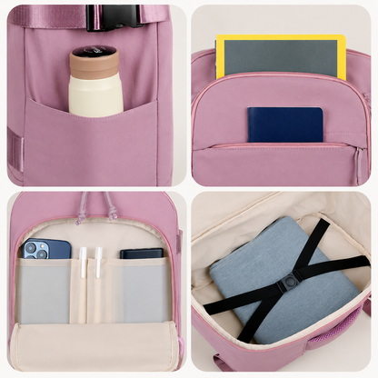 sac à dos voyage femme avec poches telephone gourde sangle maintien