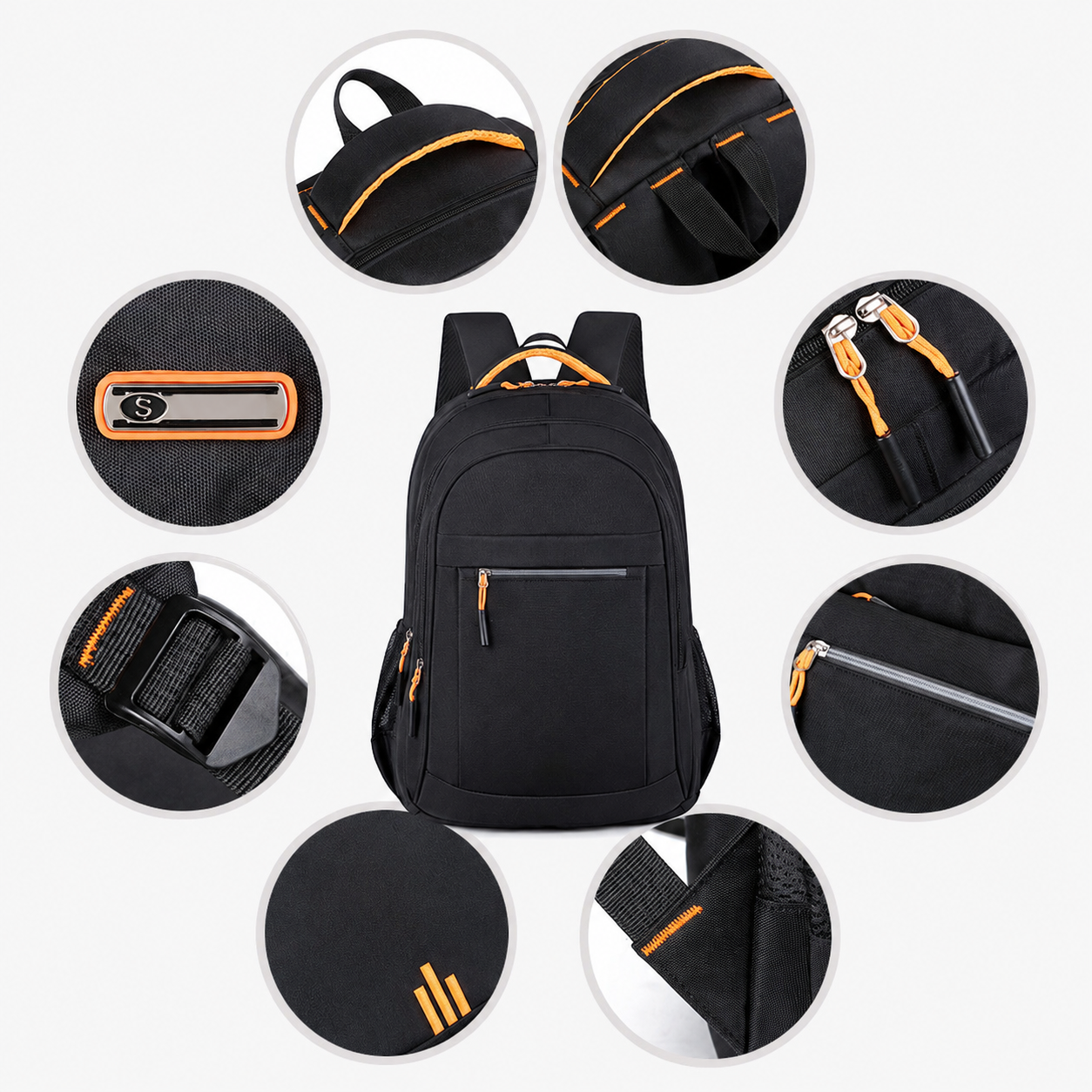 sac à dos voyage impermeable fermeture bidirectionnel