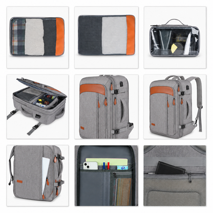 sac a dos voyage multi poches spacieux