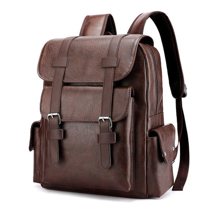sac  à dos de voyage cabine marron fonce avec poches exterieures