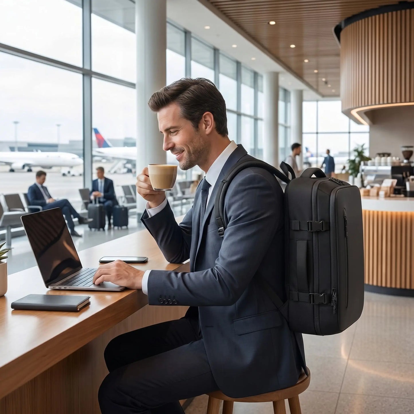 sac de voyage à dos avec compartiment pc