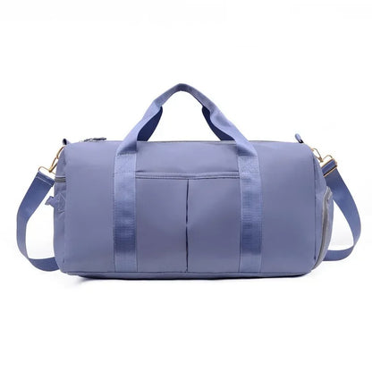 sac de voyage bleu a bandouliere porte epaule ou a la main