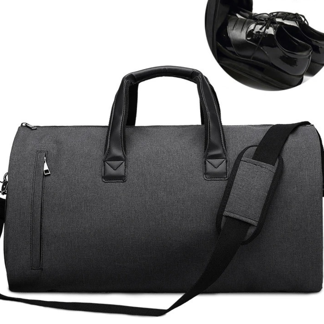 sac de voyage gris avec fermeture eclair dimensions cabine