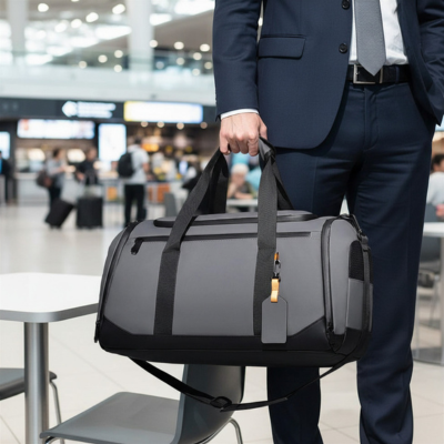 sac de voyage homme avec manchon et bandouliere epaule