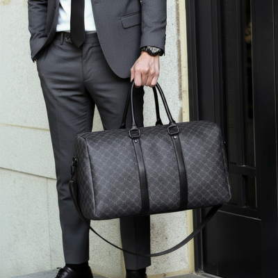 sac de voyage homme design geometrique
