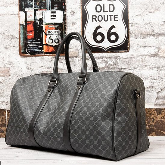sac de voyage homme en simili cuir elegant couleur gris