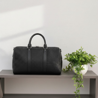 sac de voyage noir homme en simili cuir fermeture eclair bidirectionnel