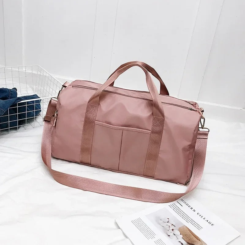 sac de voyage rose leger et etanche