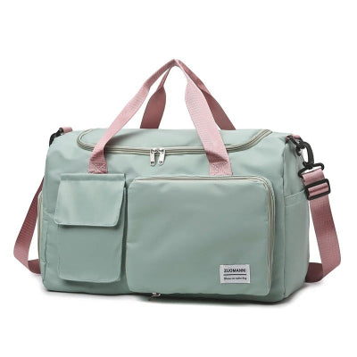 sac de voyage vert rose impermeable multifonction
