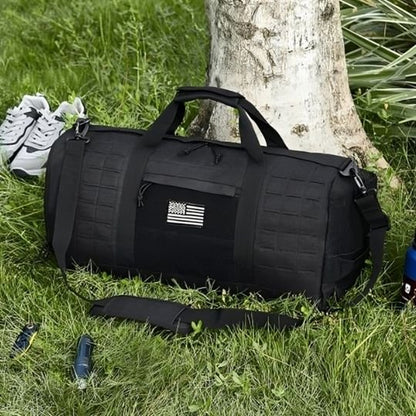 Sac homme voyage noir avec bandoulière ajustable