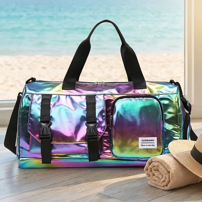 sac voyage femme noir avec sangle reglable