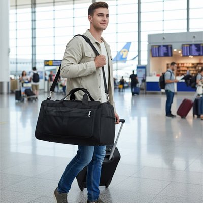 Sac voyage homme bandoulière amovible ajustable