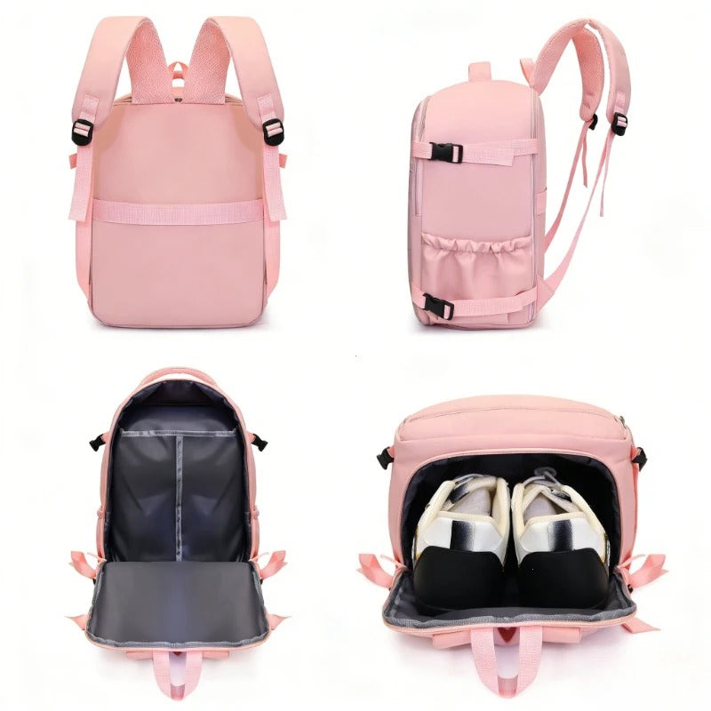sacs de voyages femme rose avec compartiment chaussures