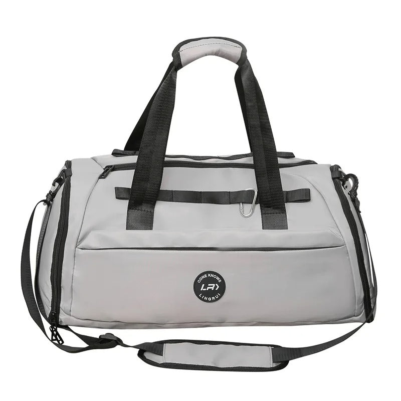 sacs de voyages gris unisexe avec fermeture eclair