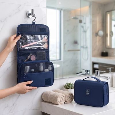 trousse de toilette à suspendre avec crochet de suspension