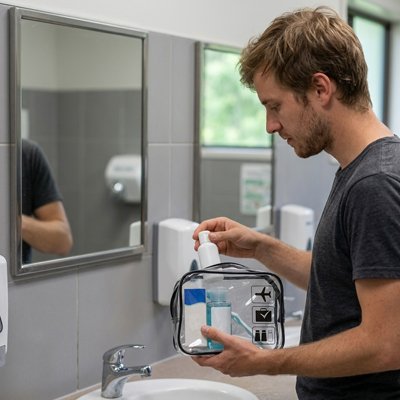 Trousse de toilette avec conception robuste 
