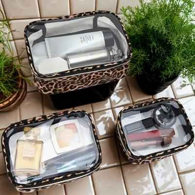 Trousse de toilette femme grand format grande capacite avec ses trois modeles