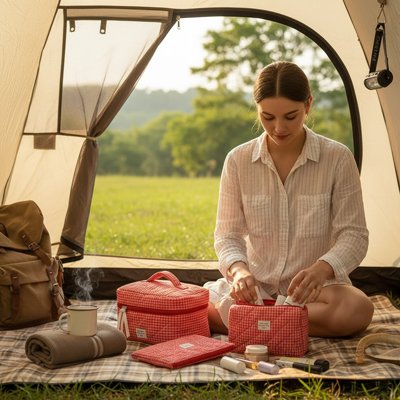 Trousse de toilette femme tendance lot de 3 grande capacité