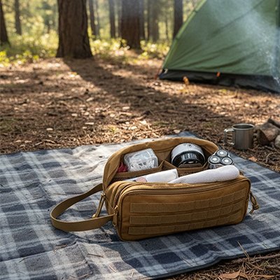 Trousse de toilette homme compartiment principal spacieux