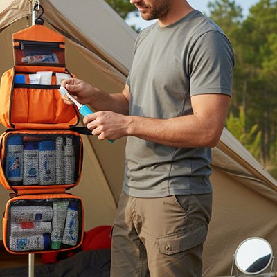 Trousse de toilette homme compartiments multiples