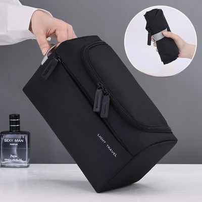 Trousse de toilette homme de voyage pliable facile a ranger