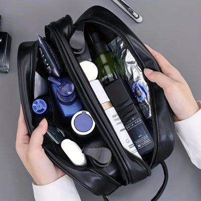trousse de toilette homme double compartiment