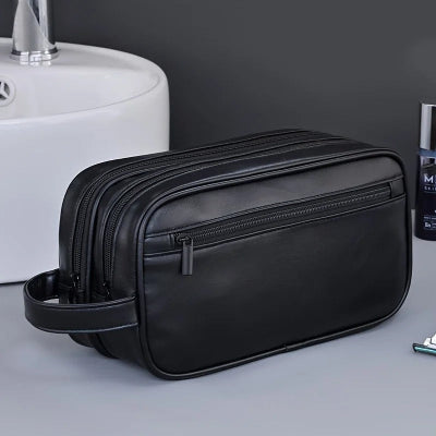 trousse de toilette homme grand espace de rangement