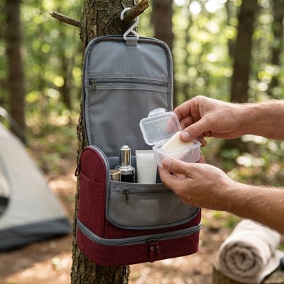 Trousse toilette  avec design compact et vertical